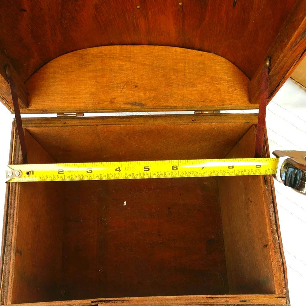 Vintage SMALL PIRATE TREASURE CHEST Tropical Home Nautical Décor 9.5